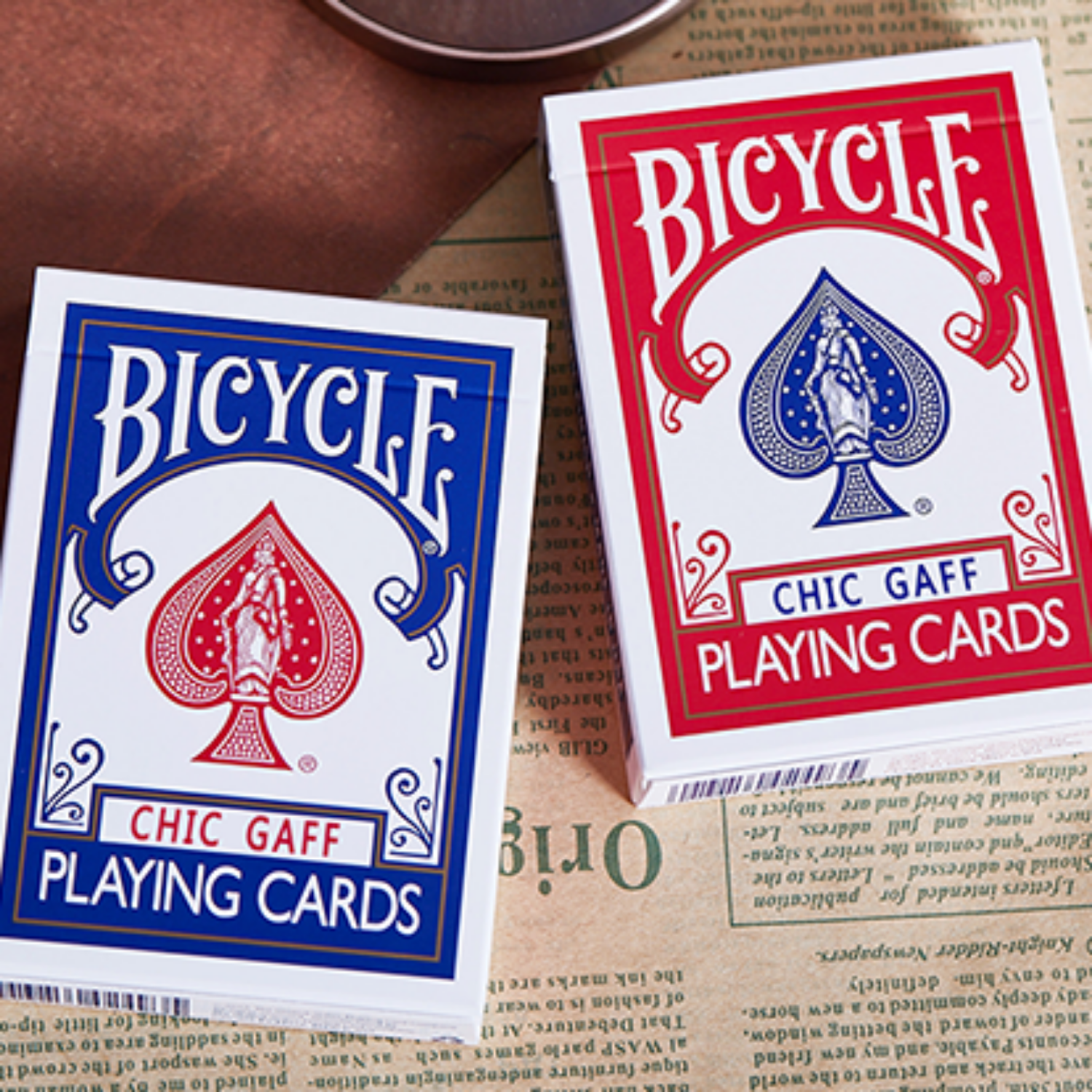[바이시클 가프덱/블루] Bicycle Chic Gaff (Blue) Playing Cards 30종이상의 트릭이 담겨있으며 온라인해법이 제공됩니다.
