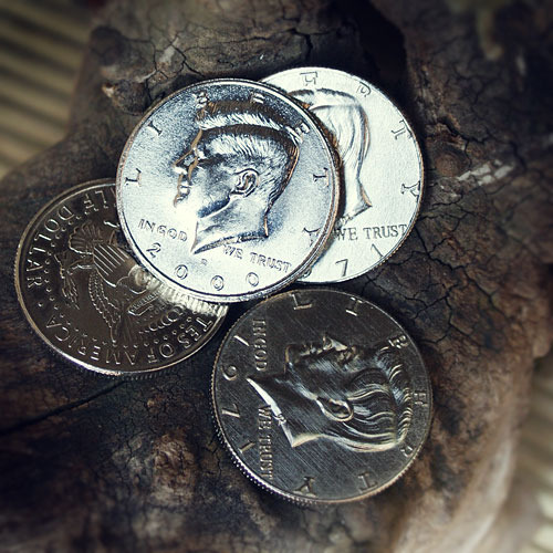 동전마술 플리퍼코인(flipper coin_half dollar)+모조하프달러2개