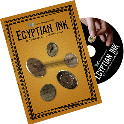 [이집시언 잉크]Egyptian Ink (DVD and Gimmick) by Abdullah Mahmoud and SansMinds Creative Lab 관객이 동전에 한 싸인을 다른곳으로 이동시키는 마술입니다.