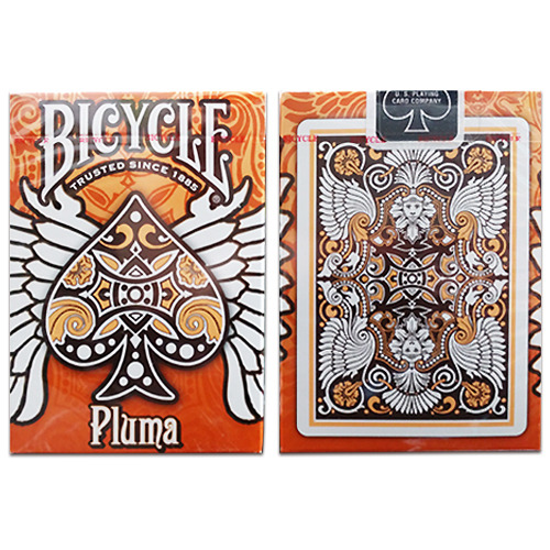 플루마덱오렌지(Bicycle Pluma Deck Orange) by USPCC