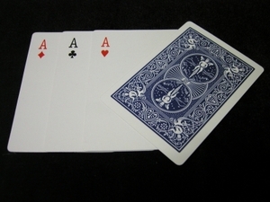 Ace change(에이스체인지) 눈앞에 있는 카드가 한장씩 에이스로 변합니다.