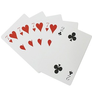 7이 2로 변하는 카드 포커사이즈