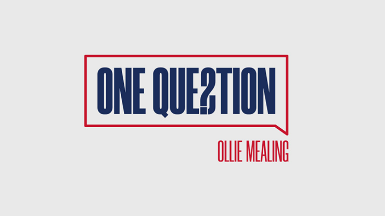 원퀘스천(One Question by Ollie Mealing)