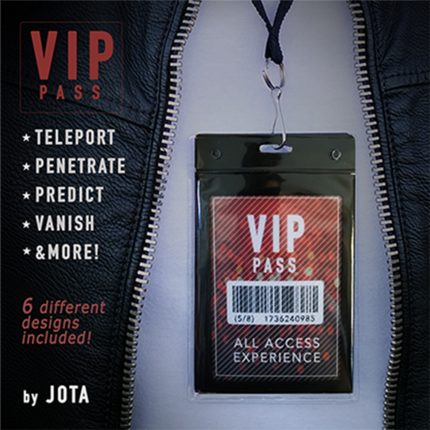 [브이아이피 패스]VIP PASS  by JOTA - 관객이 목에 걸고 있는 명찰 속으로 싸인한 동전을 집어넣는 마술을 연출해보십시오.