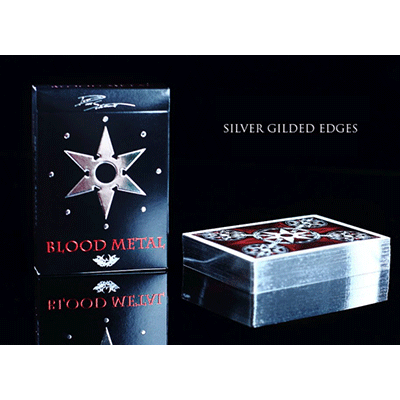 PC163Limited Edition Blades Blood Metal Playing Cards by Handlordz, LLC - Trick