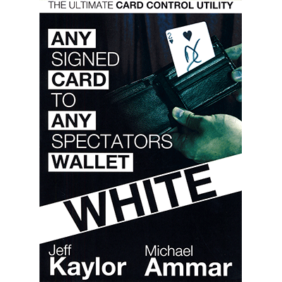 Any Card to Any Spectator&#039;s Wallet - WHITE By Jeff Kaylor and Michael Ammar - 관객이 싸인한 카드가  관객의 지갑으로 이동해서 나타납니다.