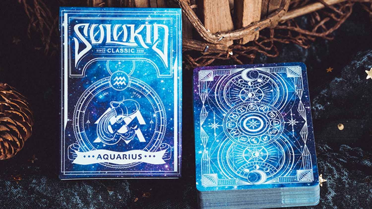 [한정판 Solokid / Aquarius] 아름다운 별자리 마술 트럼프카드