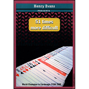 51 Times More Difficult (Gimmick and DVD) by Henry Evans 관객이 싸인한 카드를 제외한 카드한덱이 통째로 뒤집어집니다.