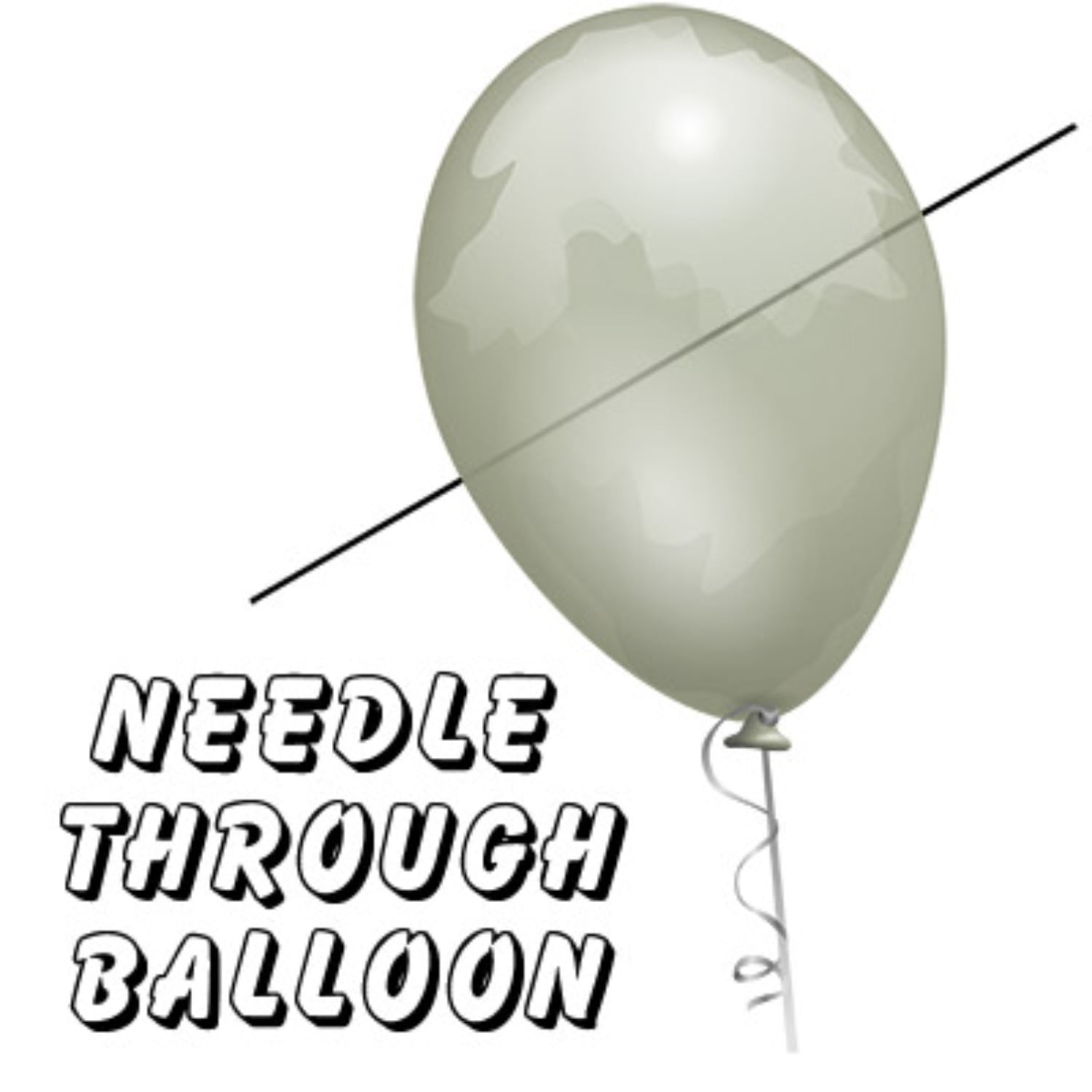 [니들쓰루벌룬]Needle Thru Balloon 실제 바늘로 풍선을 터뜨리지 않고 통과하는 마술입니다