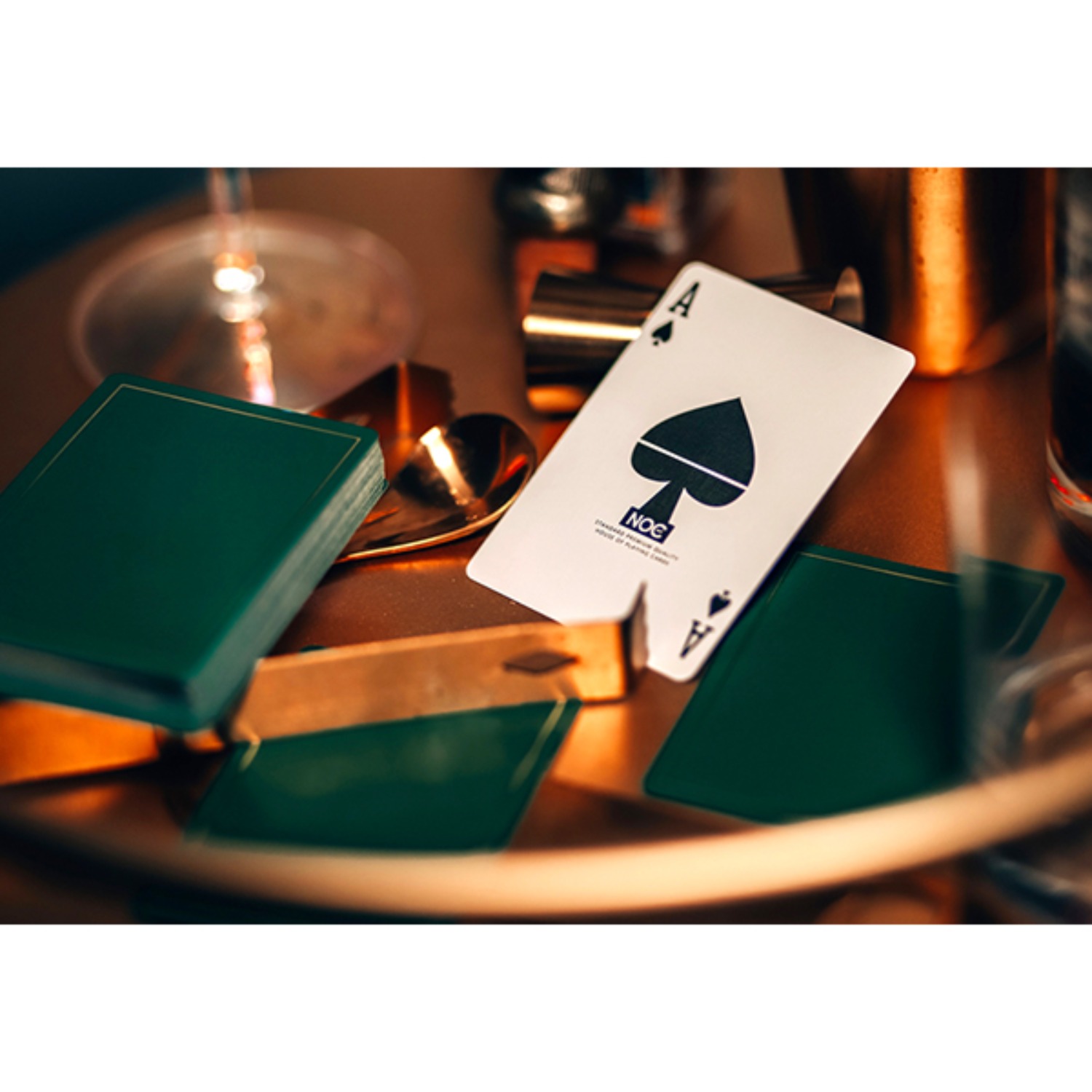 [녹아웃 그린]NOC Out: Green and Gold Playing Cards