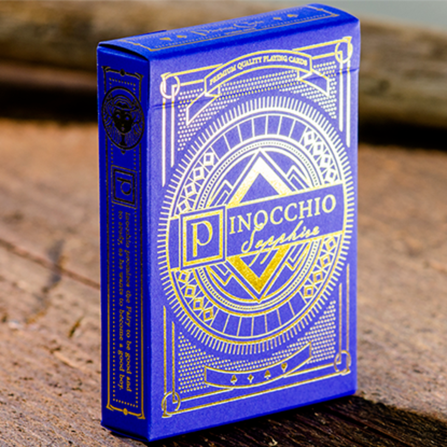 Pinocchio Sapphire Playing Cards (Blue) by Elettra Deganello